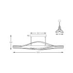 C230857003 BAEZ LAMPA SUFITOWA CZARNA+DREWNO/BLACK+WOOD ZUMALINE - 3