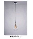 Lampa wisząca ELEKTRA AZ1687 Azzardo Nowoczesna nietypowa w kształcie kropli deszczu szkło / aluminium  - 2