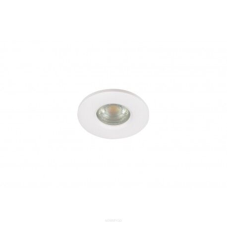 Lampa sufitowa IKA ROUND IP65 AZ2865 Azzardo Wpuszczana nowoczesna łazienkowa o białym wykończeniu
