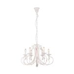 Lampa wisząca NOVIA RLD94217-6A Zuma Line Pałacowy styl białe wykończenie - 2