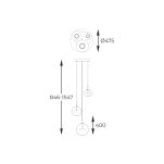 P0428-03L-L4AC ENCELADUS LAMPA WISZĄCA ZŁOTA/GOLD ZUMALINE - 4