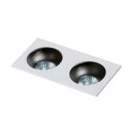 Lampa wpuszczana HUGO 2 DOWNLIGHT AZ1739 Azzardo Podwójna minimalistyczna i techniczna w kolorze białym - 2