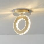 Lampa sufitowa kryształowa GIRONA złota LED Zuma Line MX3713-1-3GT - 4