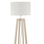 Lampa podłogowa ACROSS 6927 Nowodvorski Klasyczna drewniana podstawa+ abażur - 2