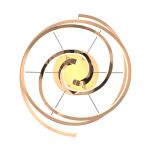 MD3127-2M-3GT COCO LAMPA WISZĄCA ZŁOTA/GOLD ZUMALINE - 2