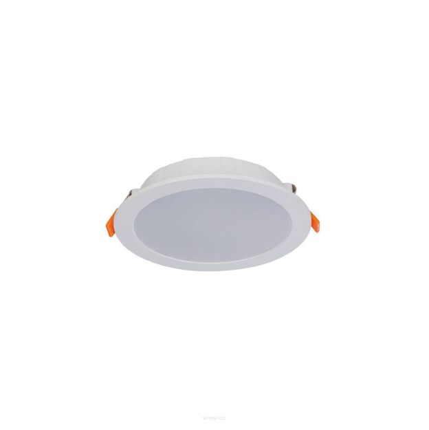Łazienkowa oprawa sufitowa / spot LED CL Kos 16W 1450lm 4000K biała wpuszczana Ø17,5cm 8776