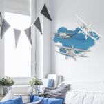 Kinkiet PLANE 6902 Nowodvorski Dziecięcy samolot na chmurce - 2