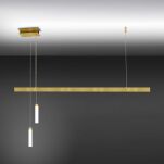 Lampa wisząca FUNAMBILUST 0059.30 Vivida International Złota listwa + 2 tuby - 2