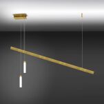 Lampa wisząca FUNAMBILUST 0059.30 Vivida International Złota listwa + 2 tuby - 3