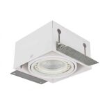 Lampa sufitowa wpuszczana NOVA GIPS AZ2873 Azzardo Wpuszczana bezramkowa wykonana z metalu BIAŁA - 2