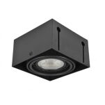 Lampa sufitowa wpuszczana NOVA GIPS AZ2872 Azzardo Wpuszczana bezramkowa wykonana z metalu CZARNA - 2
