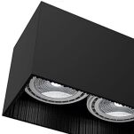 Lampa sufitowa natynkowa GROOVE 9316 Nowodvorski Techniczna długość 24 cm CZARNA - 2