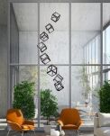 Lampa wisząca STRANGE 8 AZ3151 Azzardo 8 figur geometrycznych ułożonych w fantazyjną kompozycję - 2