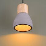 Lampa wisząca CONCRETE szary beton 12 cm ST-5220-grey szary loftowy klosz - 2