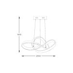 MD9717-1-3BCD INDIGO LAMPA WISZĄCA CZARNY CHROM ZUMALINE - 6