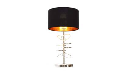 GLAMOUR LAMPA NOCNA CZARNO-CHROMOWANA MILARI  LDT 5530 (BK+CHR)