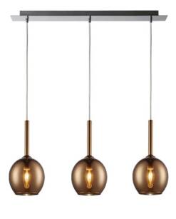 Lampa wisząca MONIC MD1629-3A (COPPER) Zuma Line Nowoczesna i elegancka w kolorze miedzi