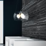 Lampa wisząca  COSMO 2 AZ0910 Azzardo Nowoczesna oryginalny design transparentny klosz  - 2