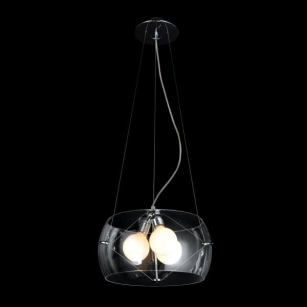 Lampa wisząca  COSMO 2 AZ0910 Azzardo Nowoczesna oryginalny design transparentny klosz 