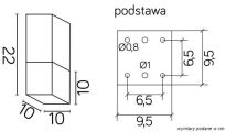 Lampa zewnętrzna CUBE MAX CB-MAX S DG SU-MA NATYNKOWA IP44 POPIEL - 2