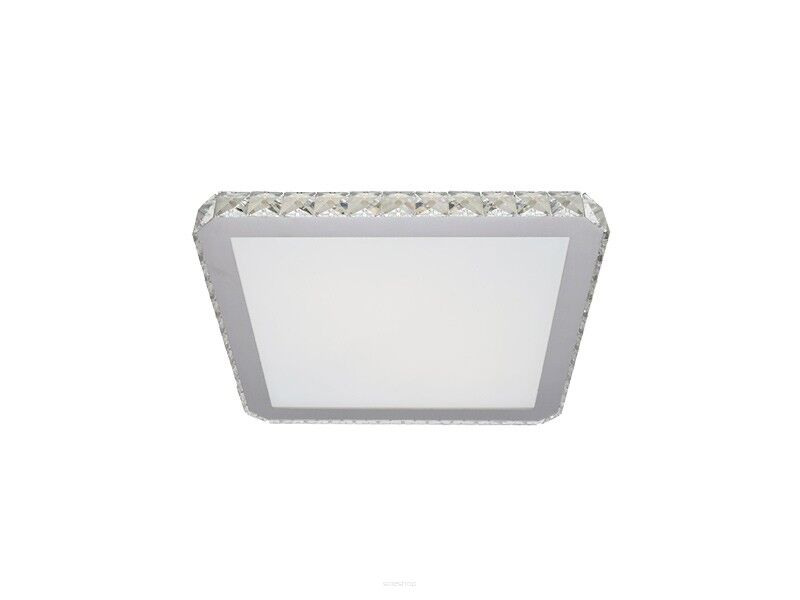 Plafon GALLANT SQUARE AZ1594 Azzardo Minimalistyczny ale efektowny wbudowany LED kryształki szklana przesłona