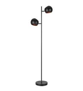 Lampa podłogowa EDGAR 2L Czarny 107741 nietypowe klosze loftowy styl minimalistyczny