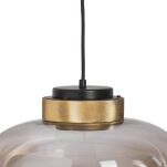 Lampa wisząca BOOM LED bursztynowo złota 35 cm  - 2