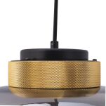 Lampa wisząca BOOM LED bursztynowo złota 35 cm  - 4