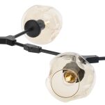 Lampa wisząca MODERN ORCHID-6 bursztynowo czarna 130 cm orchidea - 3