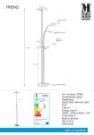 Lampa podłogowa FRIEND 2L LED Stal USB 107008 Markslojd minimalistyczna - 3