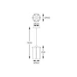 MD3523-1-EGN NIRA LAMPA WISZĄCA ZŁOTA/GOLD ZUMALINE - 3