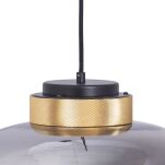 Lampa wisząca BOOM LED szaro złota 35 cm  - 2