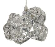 Lampa wisząca BARI 3 AZ2105 Azzardo Cztery klosze ozdobione kryształkami zwisające z podłużnej podsufitki - 3