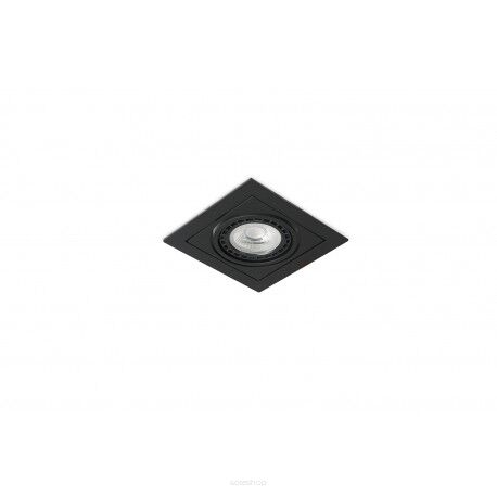 Lampa sufitowa wpuszczana VERDI AZ3527 Azzardo Nowoczesna kwadratowe ruchoma w kolorze czarnym