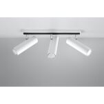 Plafon DIREZIONE 3 Biały Listwa LED Walec Reflektor LED Regulacja SOLLUX LIGHTING SL.0497 - 2