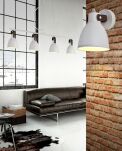 Lampa wisząca TESSIO 4 AZ1282 Azzardo W stylu loftowym metal/skóra 4 klosze na podłużnej listwie - 2