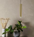 Lampa wisząca RUBEN 107880 Markslojd  Tuba  mosiądz 40cm - 2
