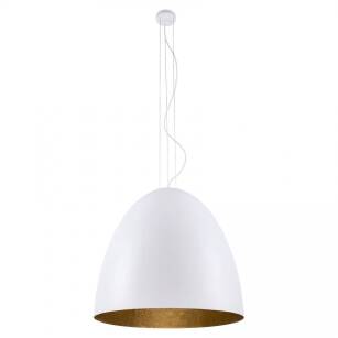 Lampa wisząca Egg 5xE27 biało/złota 9023