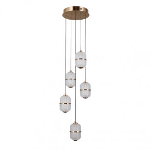 Lampa wisząca Alani PND-34375-5-HBR Italux