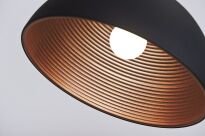 Lampa wisząca MODENA 40 AZ1394 Azzardo Półokrągły klosz z metalu średnica 40 cm czarno-złoty - 4