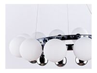 Lampa wisząca ESPERANZA AZ0095 Azzardo Nietypowy design połączenie metalowego korpusu w kolorze chromu z białymi kloszami - 2
