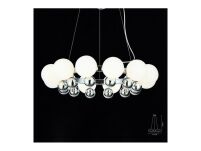 Lampa wisząca ESPERANZA AZ0095 Azzardo Nietypowy design połączenie metalowego korpusu w kolorze chromu z białymi kloszami - 4