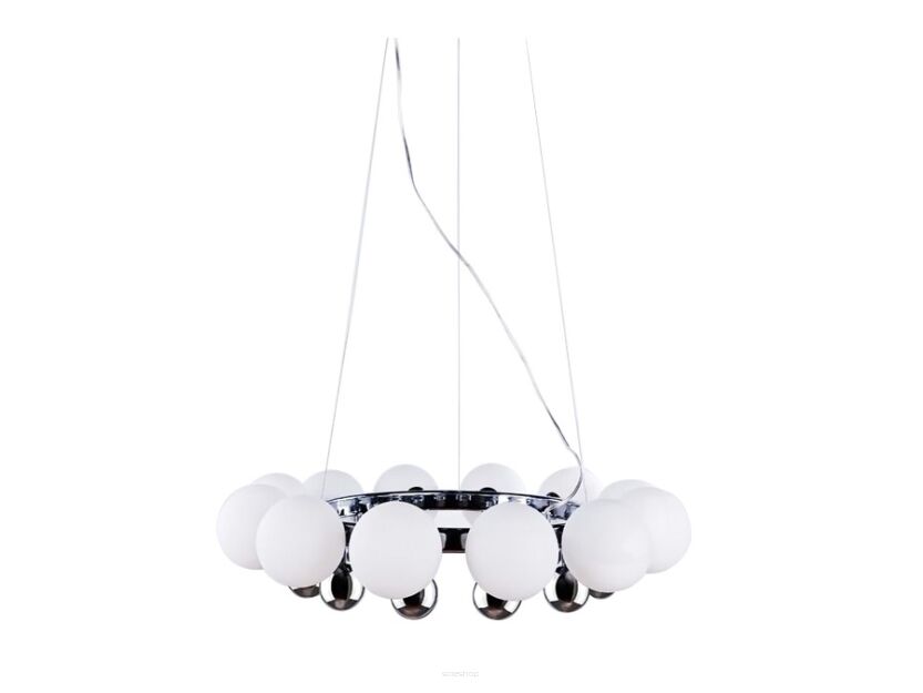 Lampa wisząca ESPERANZA AZ0095 Azzardo Nietypowy design połączenie metalowego korpusu w kolorze chromu z białymi kloszami