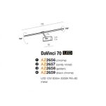 Lampa ścienna kinkiet DAVINCI 70 Azzardo Funkcjonalna obrotowa o długości 70 cm 4 kolory - 7