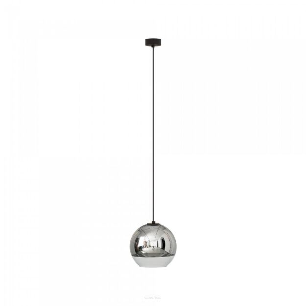 Lampa wisząca Globe plus S E27 czarna/chrom 7605