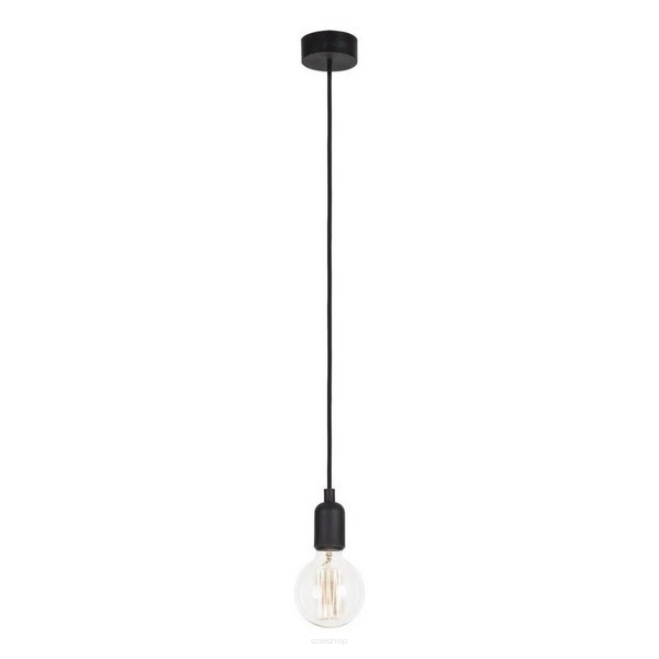 Lampa wisząca SILICONE 6404 Nowodvorski Pojedynczy zwis wykonany z silikonu czarna