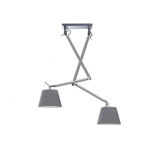 Podstawa lampy wiszącej ZYTA 2S PENDANT PODWÓJNA ALUMINIUM - 2
