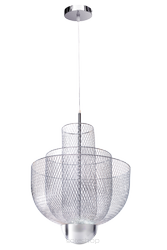 Lampa wisząca MESH CHROME MD-7026 - 450 CHROME ażurowy klosz nowoczesna