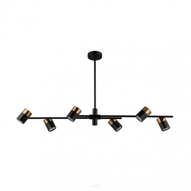 Lampa wisząca Elice PND-58892-6-BK-BRO Italux