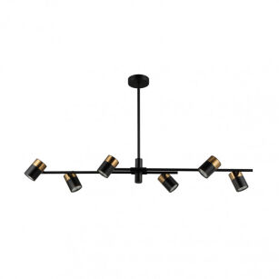 Lampa wisząca Elice PND-58892-6-BK-BRO Italux
